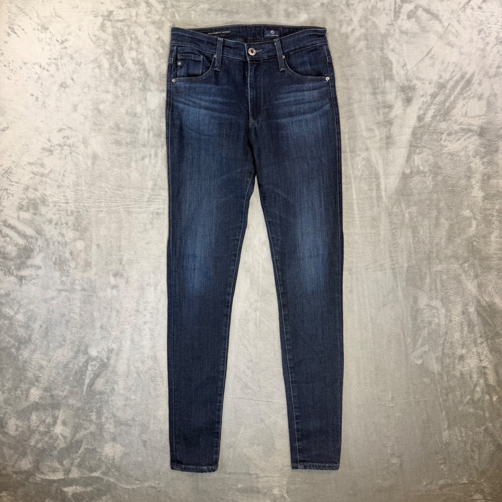 AG Adriano Goldschmied Farrah Skinny High Rise Jeans‎ Women's Size 26R Dark Blue